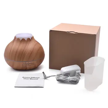 400ml Aroma Essential Oil Diffuser Ultrasonic Wood Grain Air Humidifier with 7 Color Changing LED Lights for Office Home
400ml Aroma Essential Oil Diffuser Ultrasonic Wood Grain Air Humidifier with 7 Color Changing LED Lights for Office Home