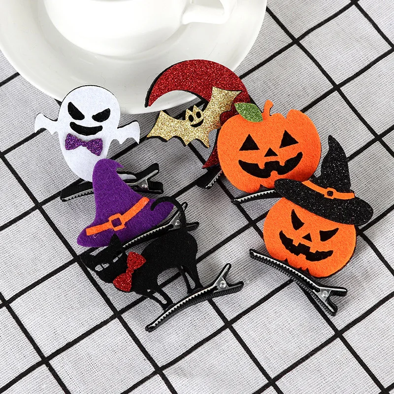 Halloween Hair Clips Girl Ghost Witch Hat Pumpkin Ghost Baby Hairpin Hair Accessories Christmas Club Party Decoration Holiday
Halloween Hair Clips Girl Ghost Witch Hat Pumpkin Ghost Baby Hairpin Hair Accessories Christmas Club Party Decoration Holiday