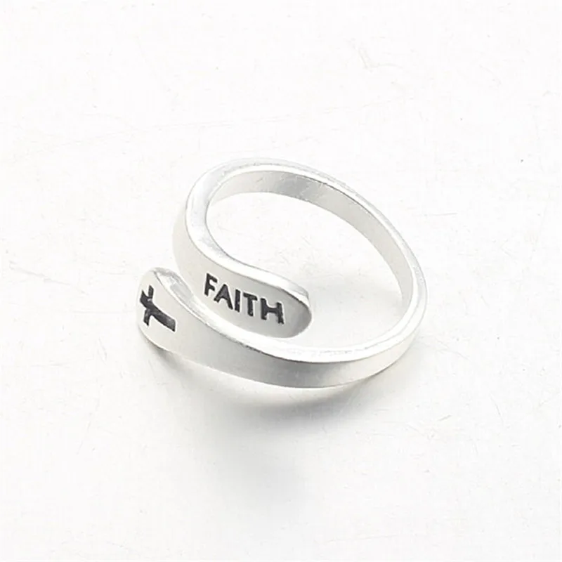 Cross Shape FAITH Word 925 Sterling Silver Rings for Women Men Adjustable Open Ring Believer Couple Jewelry
Cross Shape FAITH Word 925 Sterling Silver Rings for Women Men Adjustable Open Ring Believer Couple Jewelry