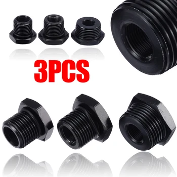 3Pcs/Set Aluminum Car Automotive Oil Filter Threaded Adapter 1/2-28 to 3/4-16 13/16-16 3/4 NPT
3Pcs/Set Aluminum Car Automotive Oil Filter Threaded Adapter 1/2-28 to 3/4-16 13/16-16 3/4 NPT