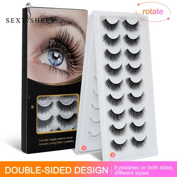 SEXYSHEEP 18pairs 3D Mink lashes Folded Soft False Eyelashes Fluffy Wispy Thick Lashes Handmade Soft Eye Makeup Extension Tools
SEXYSHEEP 18pairs 3D Mink lashes Folded Soft False Eyelashes Fluffy Wispy Thick Lashes Handmade Soft Eye Makeup Extension Tools