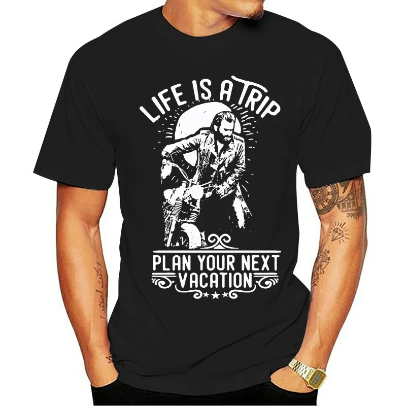 T Shirt Newest Fashion Men Short Sleeves Life Is A Trip Cafe Racer Motorcycle Men Tops Cool O Neck
T Shirt Newest Fashion Men Short Sleeves Life Is A Trip Cafe Racer Motorcycle Men Tops Cool O Neck