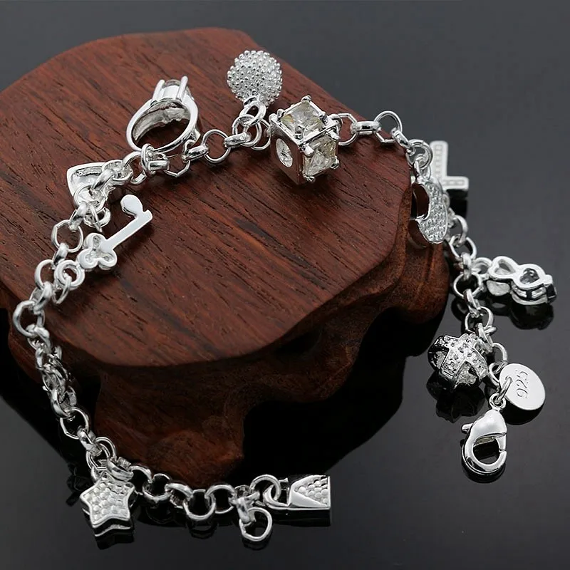 HBB9 most popular silver bracelet fine jewlery for women romantic gift free shipping
HBB9 most popular silver bracelet fine jewlery for women romantic gift free shipping