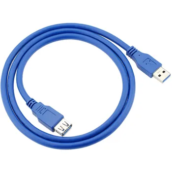 1m Superspeed USB 3.0 Type A Male to Type A Female 28AWG Extension Cable for Computer Networking Laptop Router Modem Lan Cords
1m Superspeed USB 3.0 Type A Male to Type A Female 28AWG Extension Cable for Computer Networking Laptop Router Modem Lan Cords