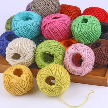 50m Colorful Jute Twine Hemp Rope String Packing Wrapping Ribbon Arts Crafts DIY Gift Box String Cord Wedding Tags Decoration
50m Colorful Jute Twine Hemp Rope String Packing Wrapping Ribbon Arts Crafts DIY Gift Box String Cord Wedding Tags Decoration