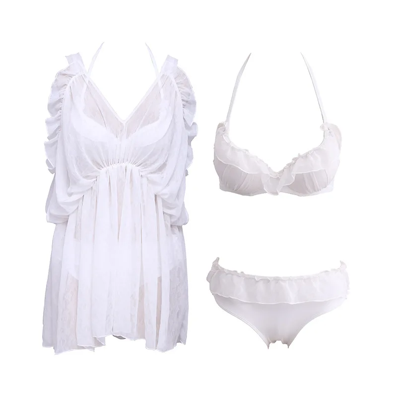 Bikini Pieces-Trimeric Rope Bathing Suit Split Type with Short Sleeve GIRL'S Boxers Swimming Suit Sheng ren
Bikini Pieces-Trimeric Rope Bathing Suit Split Type with Short Sleeve GIRL'S Boxers Swimming Suit Sheng ren
