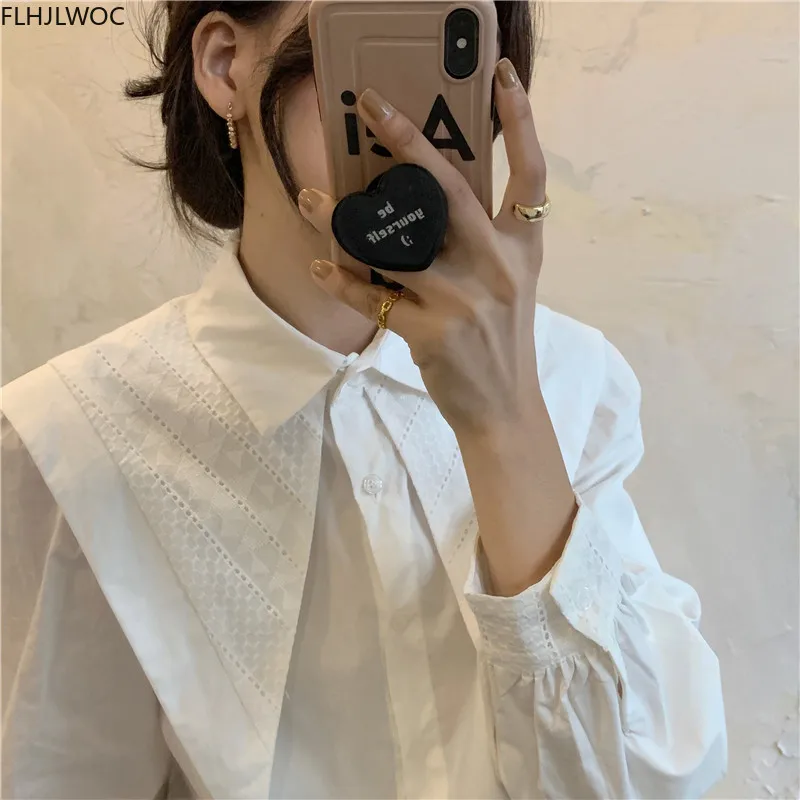 Корейский ШИК Мода Fenimine женские элегантные офисные стильные однотонные однобортные белые рубашки на пуговицах винтажные Топы 
Корейский ШИК Мода Fenimine женские элегантные офисные стильные однотонные однобортные белые рубашки на пуговицах винтажные Топы