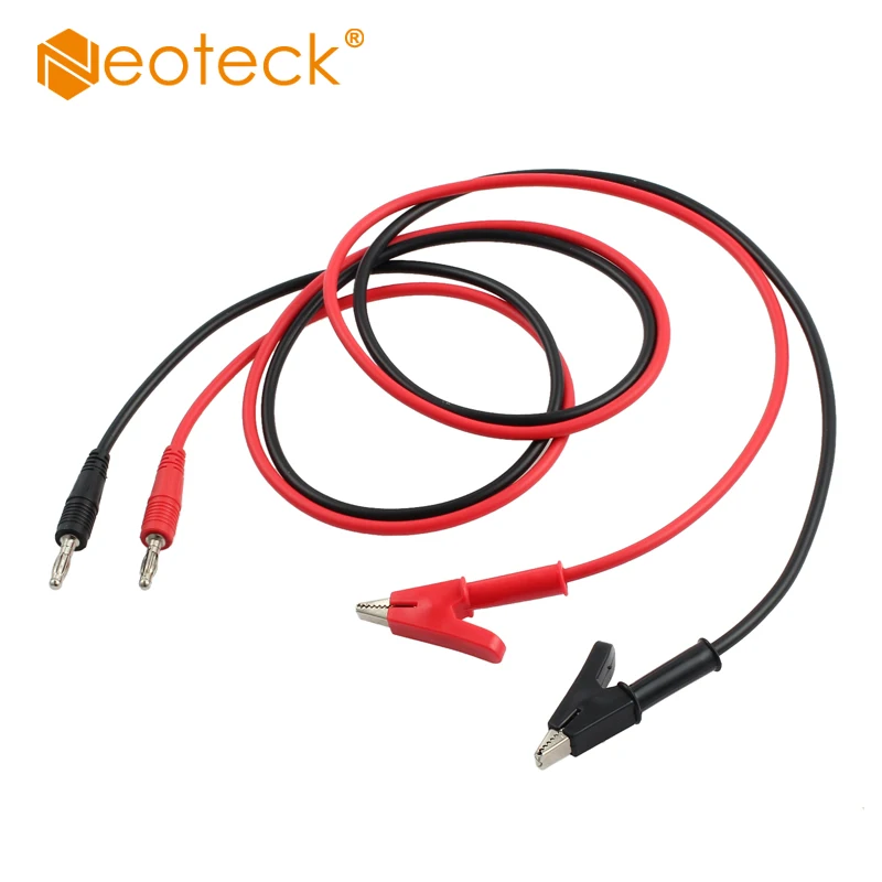 Neoteck Banana Plug to Alligator Clip Heavy Duty 1M Long for Multimeter Labs Test Leads 15A Banana Plug Test Cable
Neoteck Banana Plug to Alligator Clip Heavy Duty 1M Long for Multimeter Labs Test Leads 15A Banana Plug Test Cable