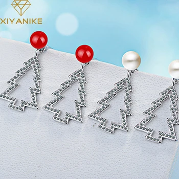 XIYANIKE 925 Sterling Silver Christmas Jewelry Gift Creative Pearl Crystal Stud Earrings for Women Couple Party Accessories
XIYANIKE 925 Sterling Silver Christmas Jewelry Gift Creative Pearl Crystal Stud Earrings for Women Couple Party Accessories