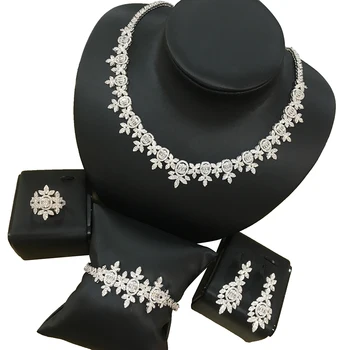 GODKI 4pcs Bridal Zirconia Full Jewelry Sets For Women Party Luxury Dubai Nigeria CZ Crystal Wedding Jewelry Sets 2020 
GODKI 4pcs Bridal Zirconia Full Jewelry Sets For Women Party Luxury Dubai Nigeria CZ Crystal Wedding Jewelry Sets 2020
