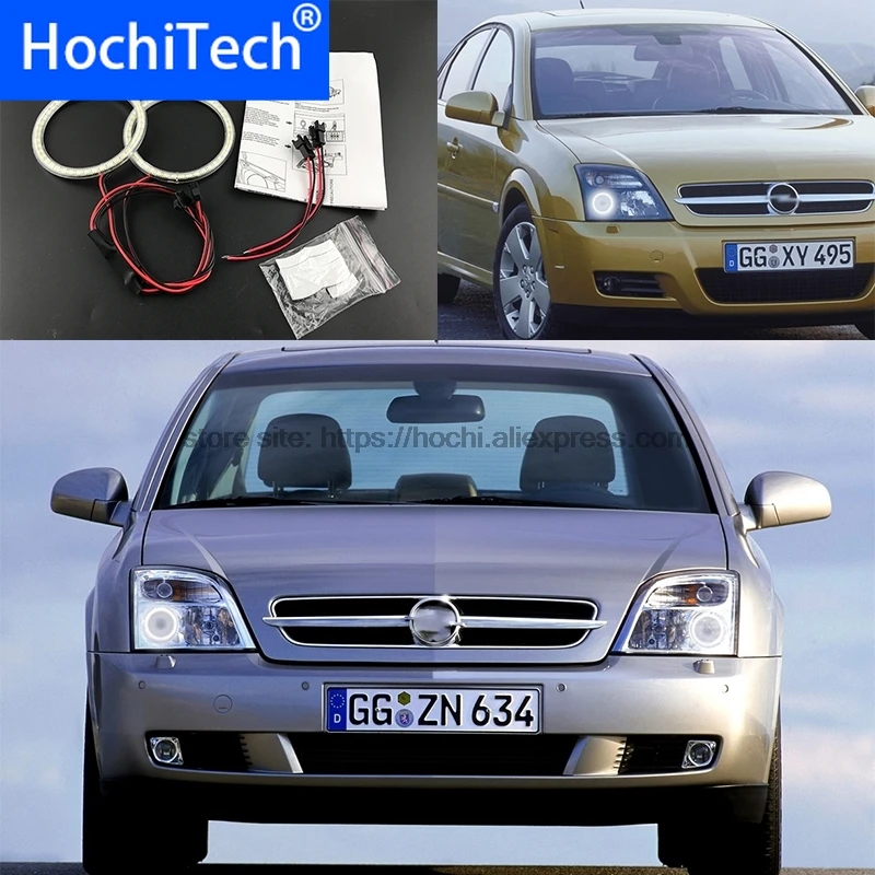 Фото HochiTech Ultra bright SMD white LED angel eyes 2000LM 12V halo ring kit daytime running light DRL for Opel Vectra C 2002-2004 | Автомобили