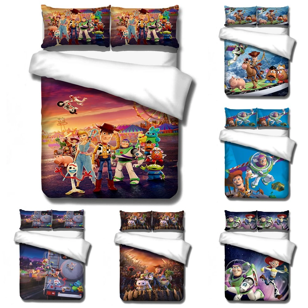 Toy Story bedding sets bed sheet duvet cover and pillowcase luxury bedding Home textiles 3d digital printing boys bedding (2)