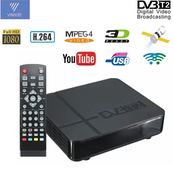 DVB-T2 4MByte Tuner Receptor Digital Terrestrial TV Signal Receiver Decoder Bandwidth Fully HD 1080p Standard Mini Set Top Box
DVB-T2 4MByte Tuner Receptor Digital Terrestrial TV Signal Receiver Decoder Bandwidth Fully HD 1080p Standard Mini Set Top Box