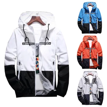 Men Jacket 2019 Winter Windbreaker Patchwork Slim Zipper Mens Bomber Jackets Fashion Plus Size Male Hooded Light Thin Coat
Men Jacket 2019 Winter Windbreaker Patchwork Slim Zipper Mens Bomber Jackets Fashion Plus Size Male Hooded Light Thin Coat