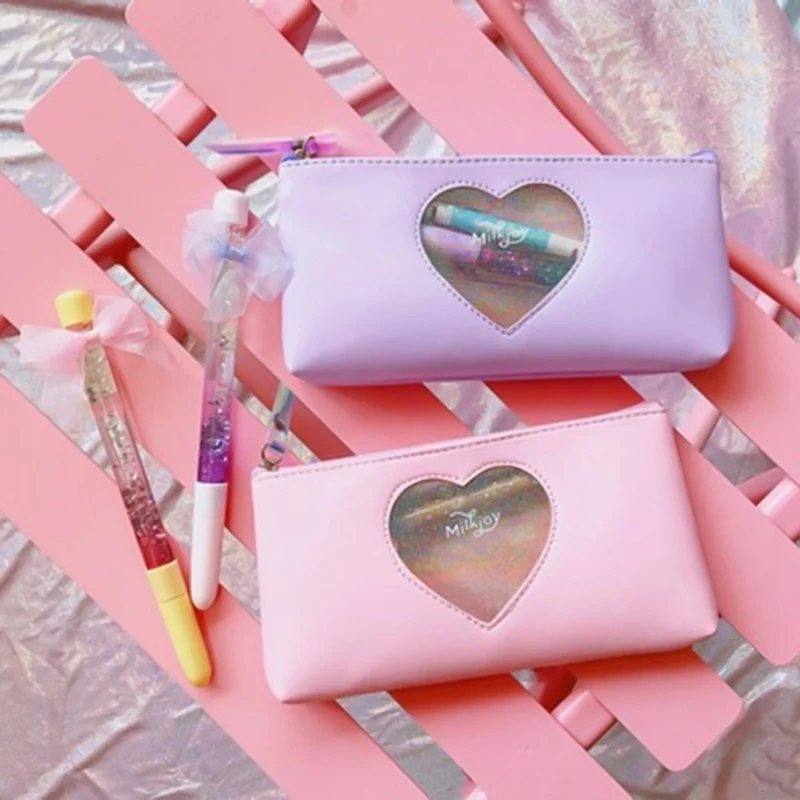 Mini Cute Love Transparent School Pencil Case Laser Pencilcase For Girls Large Pen Bag Box Stationery Pouch
Mini Cute Love Transparent School Pencil Case Laser Pencilcase For Girls Large Pen Bag Box Stationery Pouch