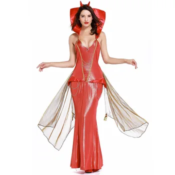 Sexy Red Demon Costume Cosplay For Women Halloween Costume For Adult Carnival Party Suit Dress Up 
Sexy Red Demon Costume Cosplay For Women Halloween Costume For Adult Carnival Party Suit Dress Up
