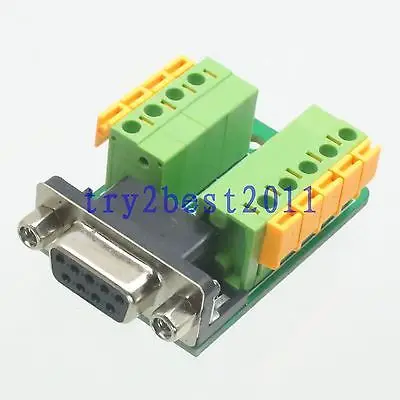 DHL/EMS 50 Sets Adapter DB9 DB-9 9pin jack pin D-SUB VGA DE9 signals Terminal Breakout Board -C1
DHL/EMS 50 Sets Adapter DB9 DB-9 9pin jack pin D-SUB VGA DE9 signals Terminal Breakout Board -C1