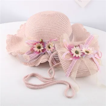 Summer Baby Hat Caps Children Breathable Hat Straw Kids Hat +Flowers Bag Set Girls Ruffle Hats Anti-UV Cute lively Hat панама
Summer Baby Hat Caps Children Breathable Hat Straw Kids Hat +Flowers Bag Set Girls Ruffle Hats Anti-UV Cute lively Hat панама