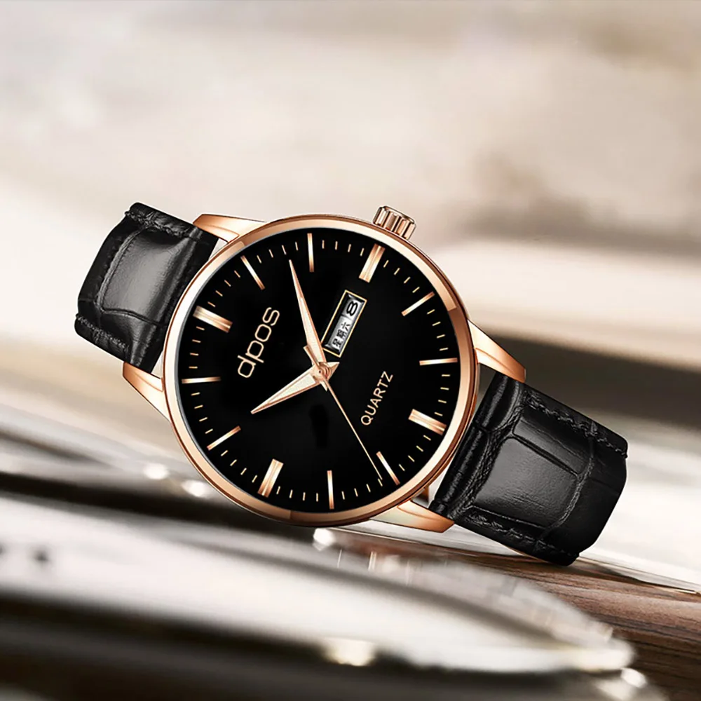 Dpos Brand Mens Watches Luxury Business Mens Quartz Watch For Men Leather Wristwatch Male Hour Waterproof Relogio Masculino
Dpos Brand Mens Watches Luxury Business Mens Quartz Watch For Men Leather Wristwatch Male Hour Waterproof Relogio Masculino