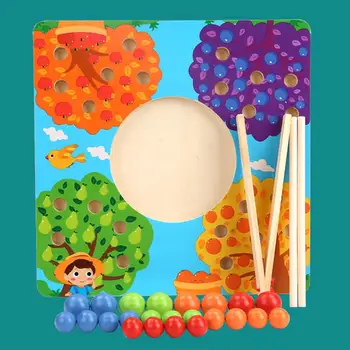 Children Wooden Clip Beads Puzzle Board Game Color Matching Educational Toy New
Children Wooden Clip Beads Puzzle Board Game Color Matching Educational Toy New