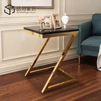Post-modern Minimalist Small Coffee Table Living Room Sofa Corner Corner Modern Small Coffee Table Stainless Steel Light Luxury
Post-modern Minimalist Small Coffee Table Living Room Sofa Corner Corner Modern Small Coffee Table Stainless Steel Light Luxury