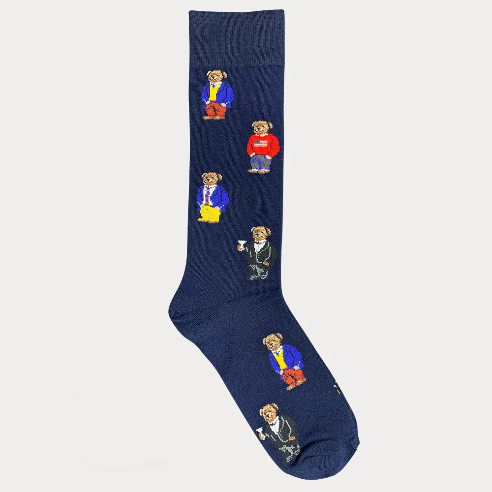 PLEIN BEAR Navy Blue Socks Unisex Teenager Student Hip Hop Style Long Socks knitting Bear Athletes Leg Warmers Stripe Socks
PLEIN BEAR Navy Blue Socks Unisex Teenager Student Hip Hop Style Long Socks knitting Bear Athletes Leg Warmers Stripe Socks