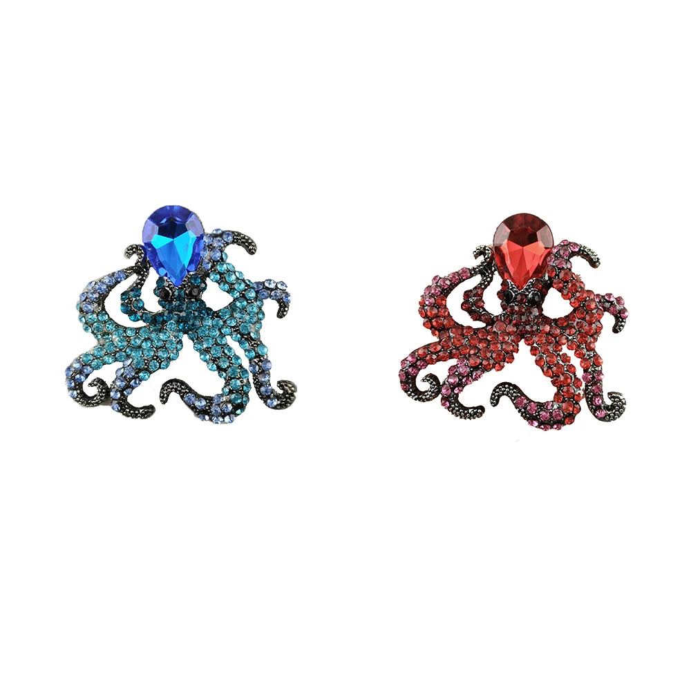 100pcs/lot 50mm Octopus Sea Ocean Faux Red And Blue Crystal Rhinestone Silver Tone Octopu Animal Brooch Pin
100pcs/lot 50mm Octopus Sea Ocean Faux Red And Blue Crystal Rhinestone Silver Tone Octopu Animal Brooch Pin