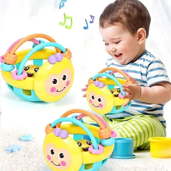 Soft Rubber Juguetes Bebe Cartoon Bee Hand Knocking Rattle Dumbbell Early Educational Toy For Kid Hand Bell Baby Toys 0-12 Month
Soft Rubber Juguetes Bebe Cartoon Bee Hand Knocking Rattle Dumbbell Early Educational Toy For Kid Hand Bell Baby Toys 0-12 Month