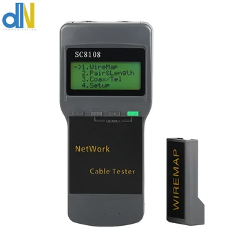 SC8108 portable LCD network tester instrument and LAN telephone cable tester and instrument with LCD display RJ45
SC8108 portable LCD network tester instrument and LAN telephone cable tester and instrument with LCD display RJ45