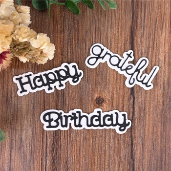Metal Cutting Dies Cut Die Mold Happy Birthday Grateful Hello Letter Scrapbook Paper Craft Knife Mould Blade Punch Stencils Dies
Metal Cutting Dies Cut Die Mold Happy Birthday Grateful Hello Letter Scrapbook Paper Craft Knife Mould Blade Punch Stencils Dies