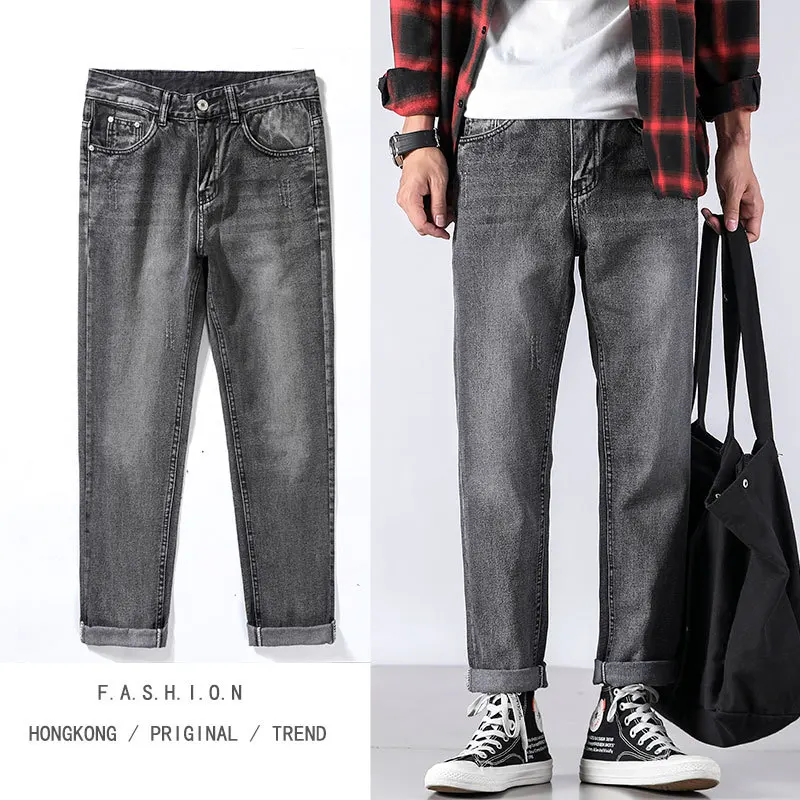 Autumn New Jeans Men Fashion Washed Solid Color Casual Jean Pants Men Streetwear Wild Hip Hop Loose Denim Trousers Male Clothes 
Autumn New Jeans Men Fashion Washed Solid Color Casual Jean Pants Men Streetwear Wild Hip Hop Loose Denim Trousers Male Clothes
