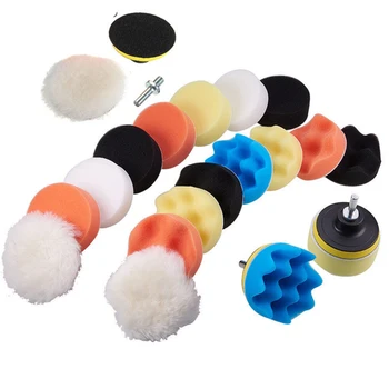 25pcs Machine Waxing Buffer Pads Set Anti Scratch Universal Sponge Wheel Replaceable With Drill Adapter Car Polishing Soft Tool
25pcs Machine Waxing Buffer Pads Set Anti Scratch Universal Sponge Wheel Replaceable With Drill Adapter Car Polishing Soft Tool