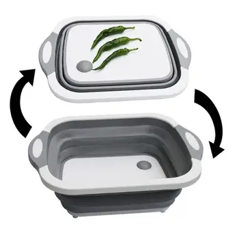 3 in 1 Folding Cutting Board Dish Tub Kitchen Foldable Folding Sink Drain Basket Chopping Block Washing Basket Kitchen Organizer
3 in 1 Folding Cutting Board Dish Tub Kitchen Foldable Folding Sink Drain Basket Chopping Block Washing Basket Kitchen Organizer