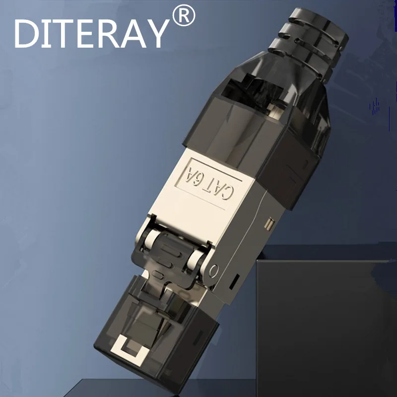 Cat6A Cat7 Rj45 Connector Ethernet Plug Adapter Tool-Free Crimping Shielded Crystal Head 8P8C Network Ethernet Cable plug
Cat6A Cat7 Rj45 Connector Ethernet Plug Adapter Tool-Free Crimping Shielded Crystal Head 8P8C Network Ethernet Cable plug