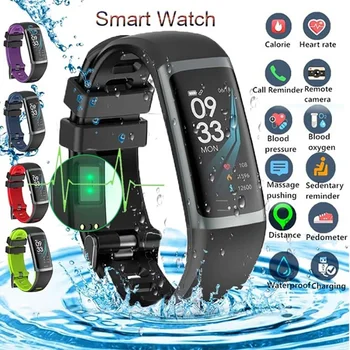 New G26S Smart Bracelet Color Screen IP67 Waterproof Heart Rate Blood Pressure Oxygen Sport Mode Pedometer Fitness Tracker
New G26S Smart Bracelet Color Screen IP67 Waterproof Heart Rate Blood Pressure Oxygen Sport Mode Pedometer Fitness Tracker