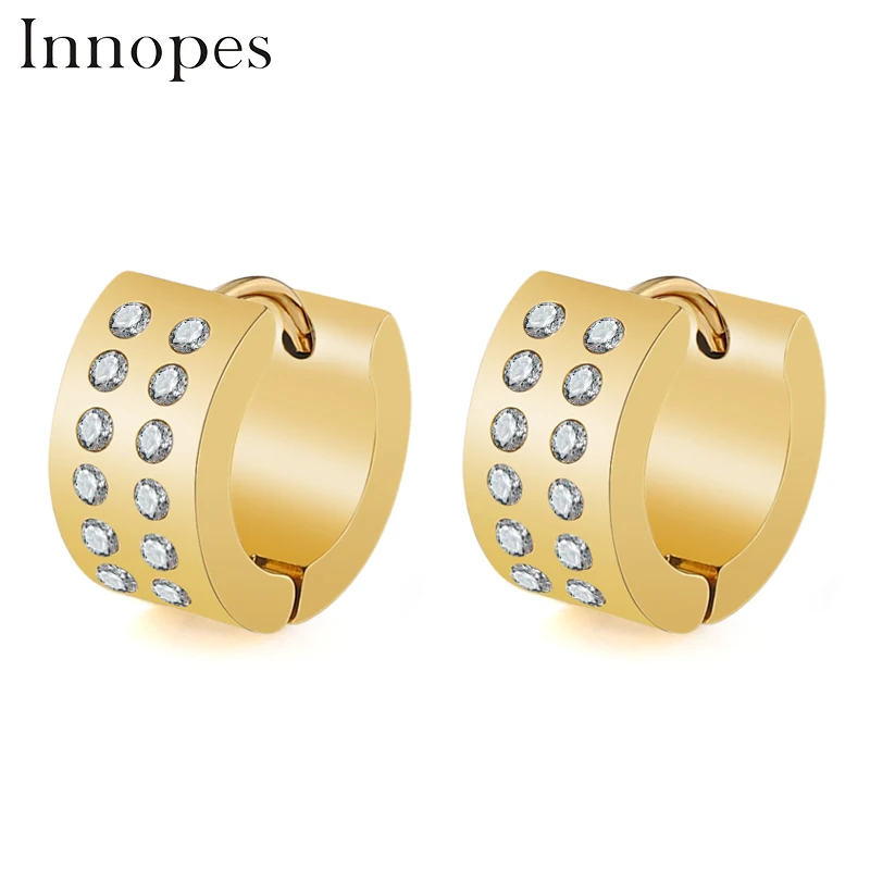Innopes Fashion Geometric Gold Crystal Small Round Hoop Earring for Women Girls Simple Mini Circle Earring for Wedding Jewelry
Innopes Fashion Geometric Gold Crystal Small Round Hoop Earring for Women Girls Simple Mini Circle Earring for Wedding Jewelry
