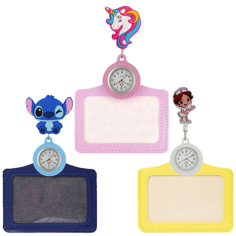 10pcs/lot 2 in 1 cartoon rubber nurse Retractable pocket watches ladies women men doctor Badge Reel name cards Holder mens watch
10pcs/lot 2 in 1 cartoon rubber nurse Retractable pocket watches ladies women men doctor Badge Reel name cards Holder mens watch