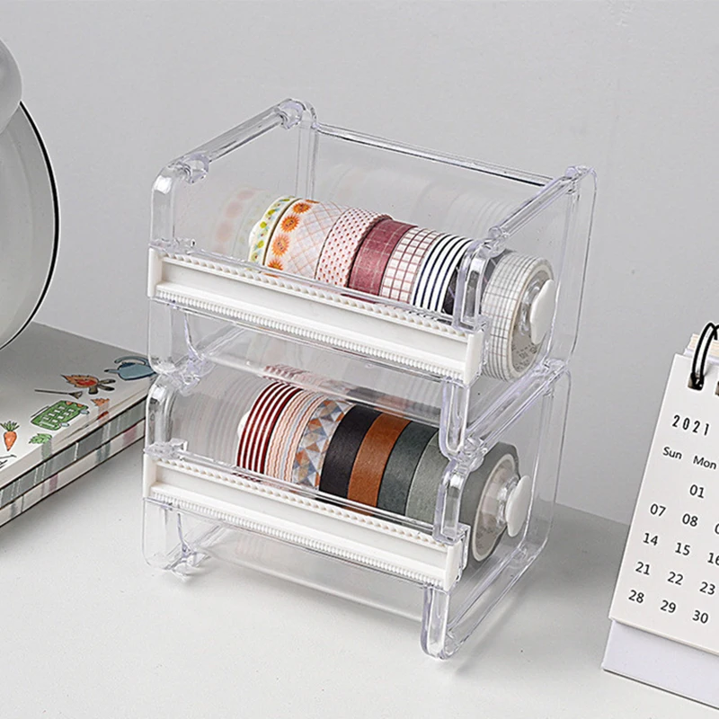 Kawaii Washi Masking Tape Dispenser Holder Cutter Machine 2 in 1 Tapes Multifunctional Storage Box Organizer School Stationery
Kawaii Washi Masking Tape Dispenser Holder Cutter Machine 2 in 1 Tapes Multifunctional Storage Box Organizer School Stationery
