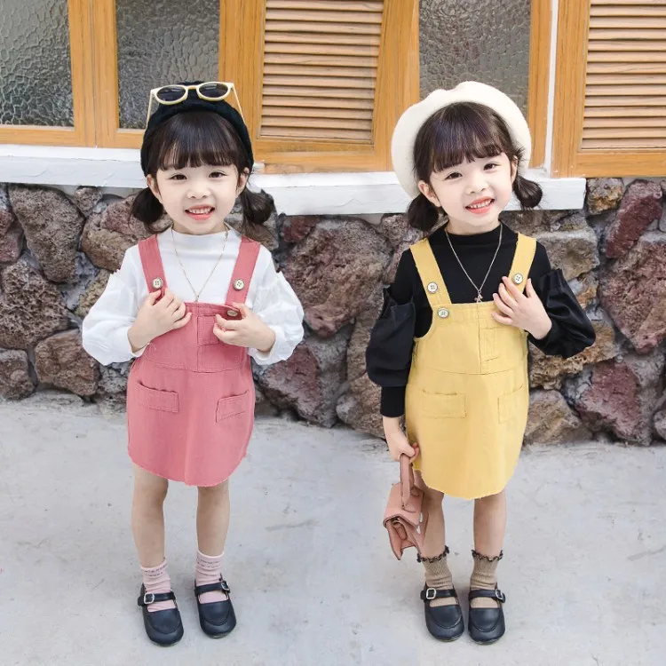 Girl'S Suit 2020 Spring New Style Childrenswear Korean-style Lantern Sleeve Western Style Base Shirt Suspender Skirt Two-Piece S
Girl'S Suit 2020 Spring New Style Childrenswear Korean-style Lantern Sleeve Western Style Base Shirt Suspender Skirt Two-Piece S