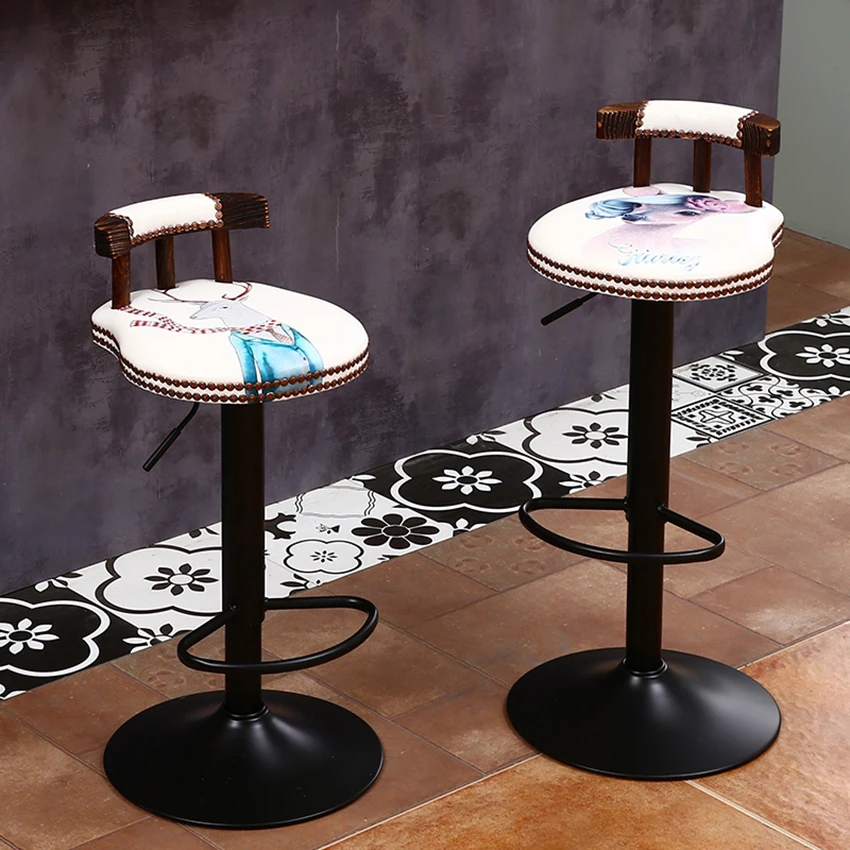 Rustic Retro Rotating Bar Stool Cafeteria Chair Bar Backrest Restaurant Coffee Industrial Creative Household Kitchen Decoration
Rustic Retro Rotating Bar Stool Cafeteria Chair Bar Backrest Restaurant Coffee Industrial Creative Household Kitchen Decoration