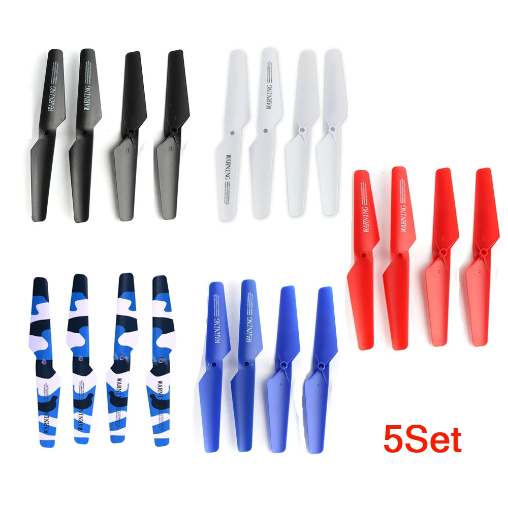 

5Set Colorful Blades Spare Parts for Syma X5C X5S X5SC X5W X5SW RC Quadcopter Propeller Props Main Blade Drone Accessory