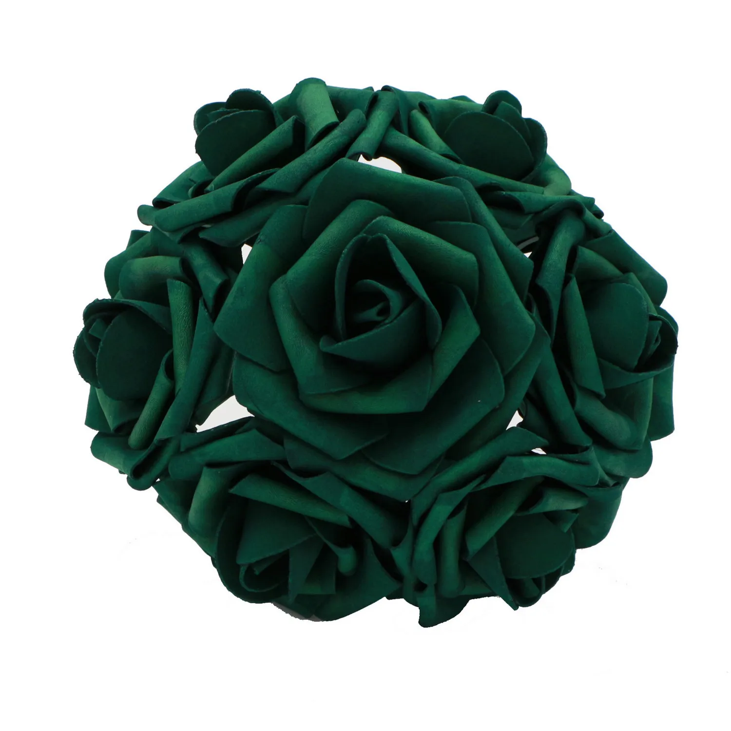 Изумрудно-Зеленые искусственные розы 8 см 100 шт. охотничьи зеленые цветы для