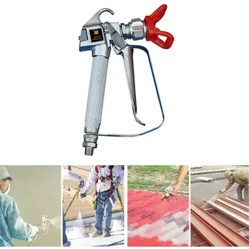 High Quality 3600PSI High Pressure Airless Paint Spray Gun Airless Spraying Machine with Nozzle Guard for Pump Sprayer Tools
High Quality 3600PSI High Pressure Airless Paint Spray Gun Airless Spraying Machine with Nozzle Guard for Pump Sprayer Tools