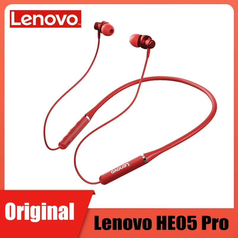 Lenovo HE05 Pro Wireless Neckband Headset Bluetooth 5.0 Earphone In-ear IPX5 Waterproof In-Ear Sport Earbud with Microphone
Lenovo HE05 Pro Wireless Neckband Headset Bluetooth 5.0 Earphone In-ear IPX5 Waterproof In-Ear Sport Earbud with Microphone