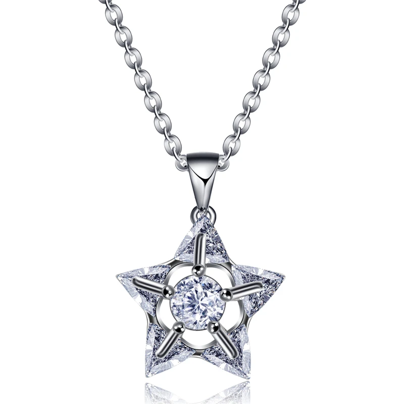 Модное объемное ожерелье с подвеской в виде пятиконечной звезды для женщин и