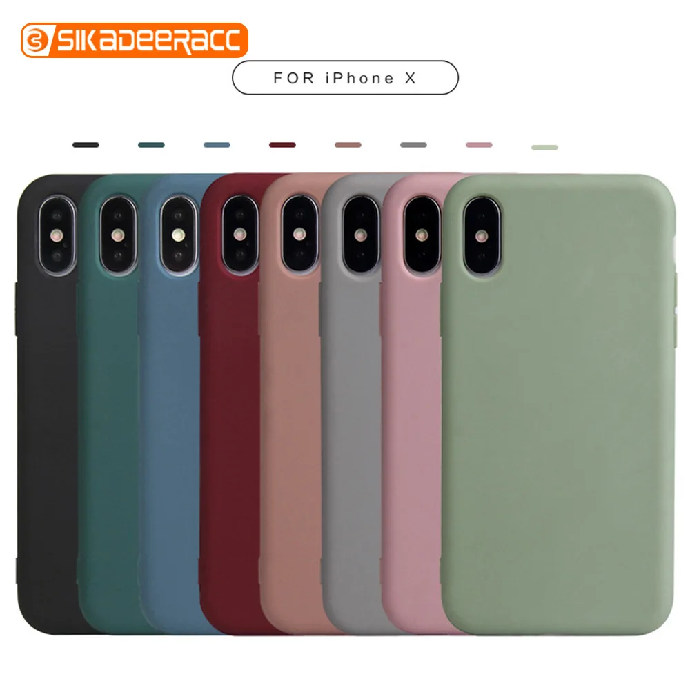 Матовый чехол для телефона iPhone 11 Pro 6 6s 7 8 Plus X XR XS Max мягкий карамельных цветов