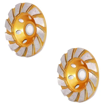 4-Inch Concrete Turbo Diamond Grinding-Wheel Disc Grinder Cup Wheel for Angle Grinder 12 Segs (2-Pack)
4-Inch Concrete Turbo Diamond Grinding-Wheel Disc Grinder Cup Wheel for Angle Grinder 12 Segs (2-Pack)