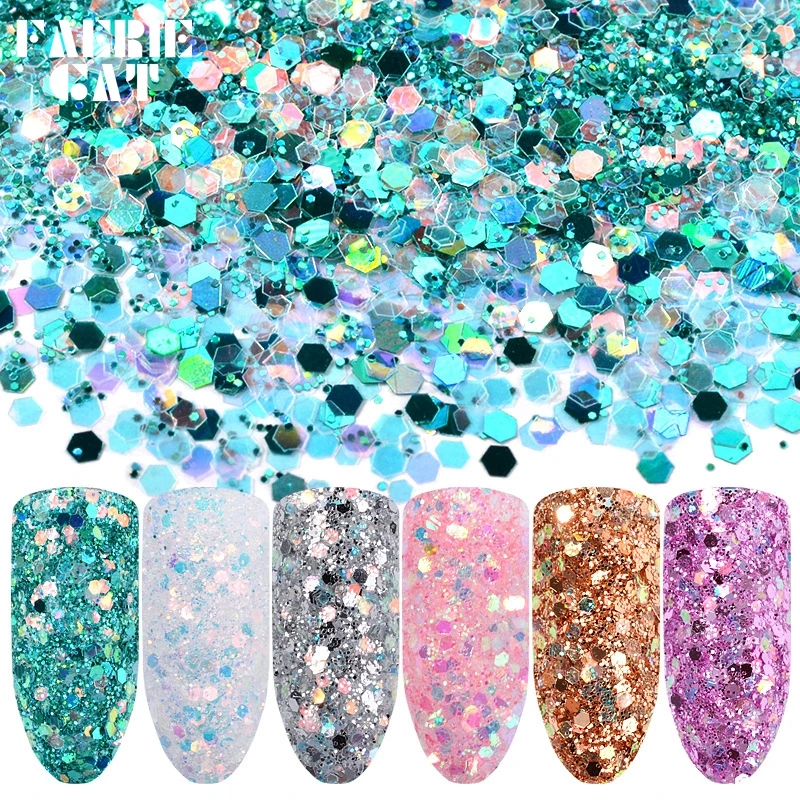 6 Colors/Set Scallion Glitter Powder DIY Nail Sequins Holographic Irregular Nail Art Flakes UV Gel Polish 3D DIY Tips Decoration
6 Colors/Set Scallion Glitter Powder DIY Nail Sequins Holographic Irregular Nail Art Flakes UV Gel Polish 3D DIY Tips Decoration