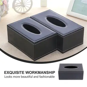 Leather Tissue Box Rectangular Napkin Container Moisture-Proof Paper Pumping Box Storage Case Hotel Restaurant Paper Dispenser
Leather Tissue Box Rectangular Napkin Container Moisture-Proof Paper Pumping Box Storage Case Hotel Restaurant Paper Dispenser