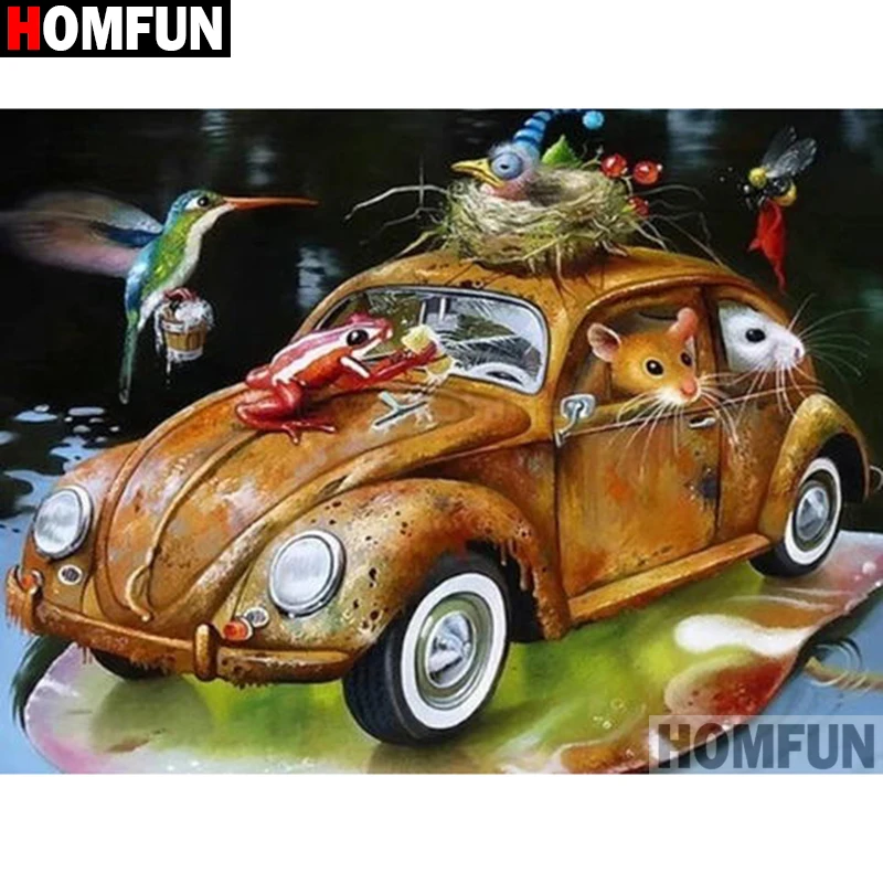 HOMFUN Full Square/Round Drill 5D DIY Diamond Painting "Car frog mouse bird"3D Embroidery Cross Stitch 5D Home Decor Gift A26980
HOMFUN Full Square/Round Drill 5D DIY Diamond Painting "Car frog mouse bird"3D Embroidery Cross Stitch 5D Home Decor Gift A26980